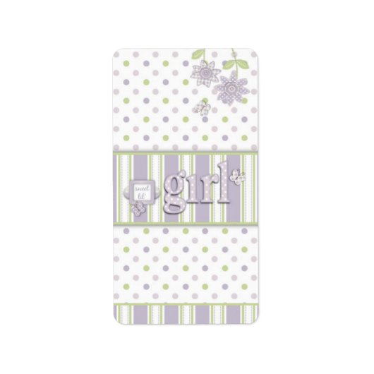 Voor Baby Meisje Mini Hershey Bar Label LG (Voorkant)