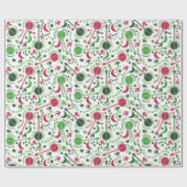 Voor Banjo-spelers is het kerstboomschilderpatroon Cadeaupapier (Vlak)