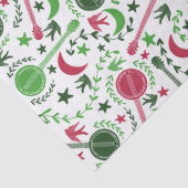 Voor Banjo-spelers is het kerstboomschilderpatroon Tissuepapier (Detail)