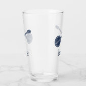 Voor banjo-spelers Navy Blue op maat Glas (Rechts)