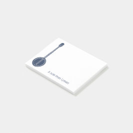 Voor banjo-spelers Navy Blue op maat Post-it® Notes