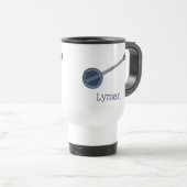 Voor banjo-spelers Navy Blue op maat Reisbeker (Voorkant rechts)