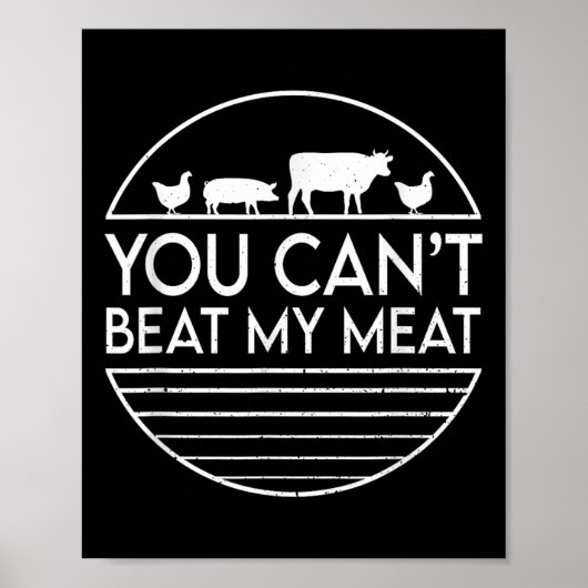 Voor barbecue grill & amp; vlees grillen fans & am poster (Voorkant)