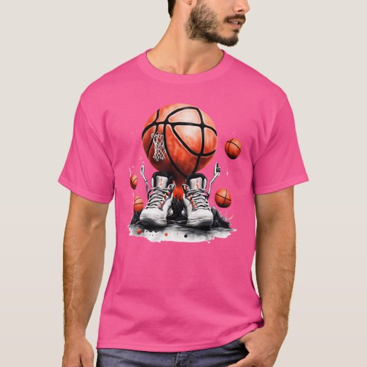 Voor basketbalfans t-shirt (Voorkant)
