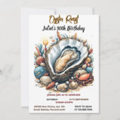 Voor Beach Seafood parel oester gebraden 30e verja Kaart (Voorkant)