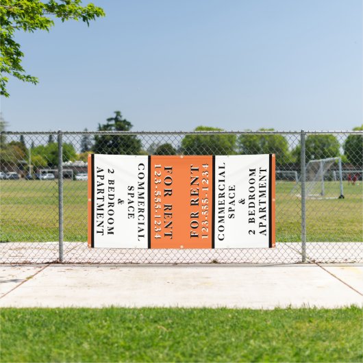 Voor bedrijfseigen signaal voor huurborduren spandoek (Insitu)