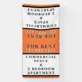 Voor bedrijfseigen signaal voor huurborduren spandoek (Verticaal)