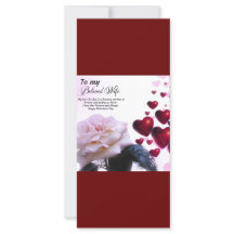 Voor beminde vrouw, gelukkige Valentijnsdag 