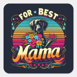 Voor Beste Mama Vierkante Sticker