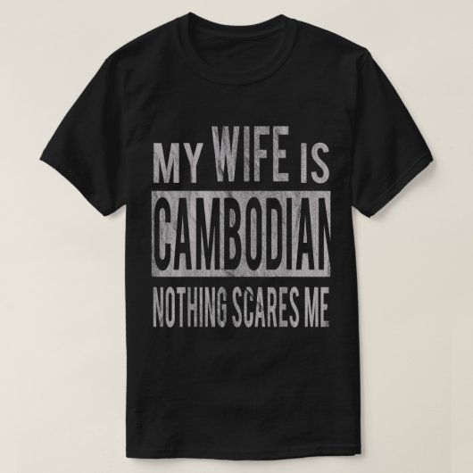 Voor beste man uit Cambodjaanse vrouw Cambodia spo T-shirt (Design voorkant)