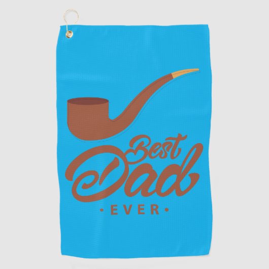 Voor! Beste pa Golf Towel op de cursus Golfhanddoek (Voorkant)