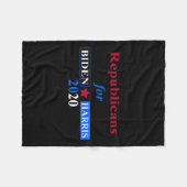 Voor Biden Harris 2020 Team Fleece Deken (Voorkant (Horizontaal))