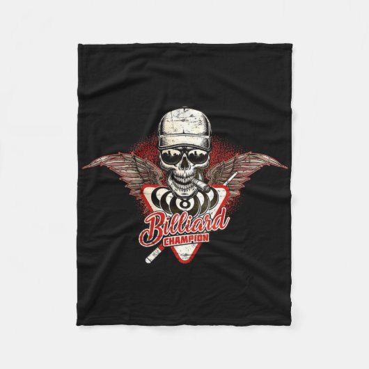 Voor biljartkampioenen - Smoking Wings SKU Fleece Deken (Voorkant)