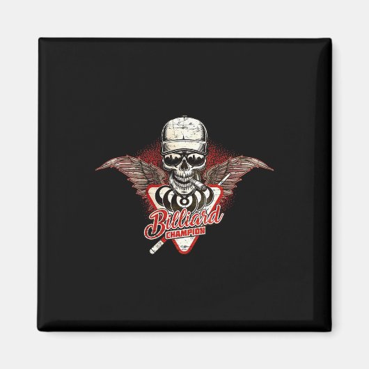 Voor biljartkampioenen - Smoking Wings SKU Magneet (Voorkant)