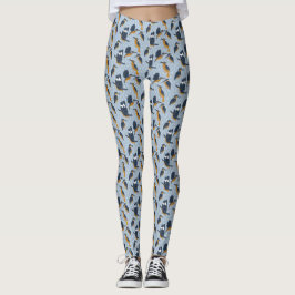 Voor "Bird Lovers Cozy Kingfishers Pattered" Leggings