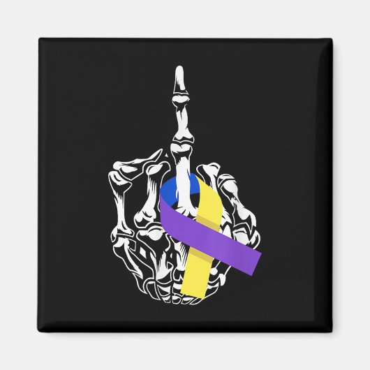 Voor blaaskanker middenvinger blaaskanker AW Magneet (Voorkant)