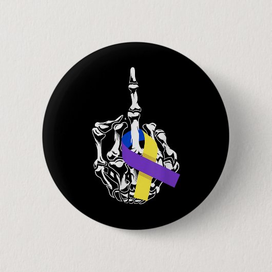 Voor blaaskanker middenvinger blaaskanker AW Ronde Button 5,7 Cm (Voorkant)