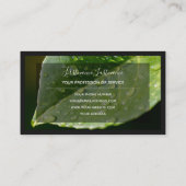 Voor bloemdeskundigen en professionele bloemisten  visitekaartje (Achterkant)