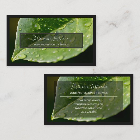 Voor bloemdeskundigen en professionele bloemisten  visitekaartje (Voorkant / Achterkant)