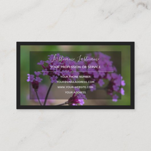 Voor bloemdeskundigen en professionele bloemisten visitekaartje (Achterkant)