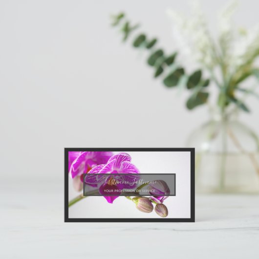 Voor bloemdeskundigen professionele bloemisten orc visitekaartje (Staand voorkant)