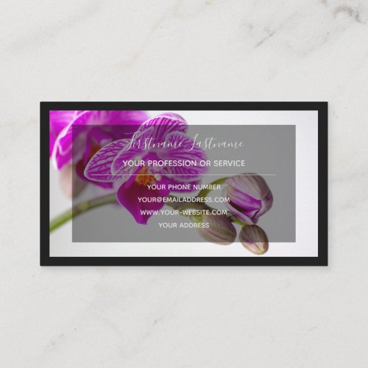 Voor bloemdeskundigen professionele bloemisten orc visitekaartje (Achterkant)