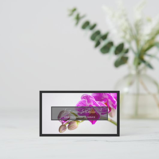 Voor bloemdeskundigen professionele bloemisten orc visitekaartje (Staand voorkant)