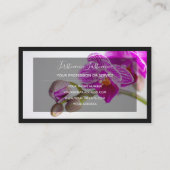 Voor bloemdeskundigen professionele bloemisten orc visitekaartje (Achterkant)