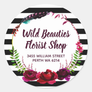 Voor bloemist bloemist kunstenaar ronde sticker