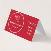 Voor bloemist Visitekaartje (Achterkant)