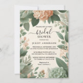 Voor Blush Peach Mint Moss Sage Groen Vrijgezellen Kaart (Voorkant)