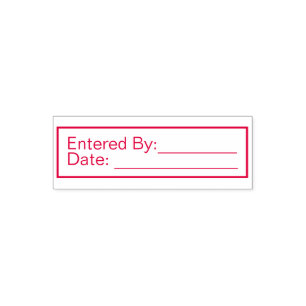 Voor boekhouden ingevoerd door: en datum  zelfinktende stempel