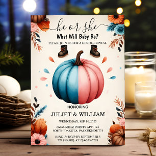 Voor Boerderij Roze Blauwe Herfst Meisje Pompoen G Kaart