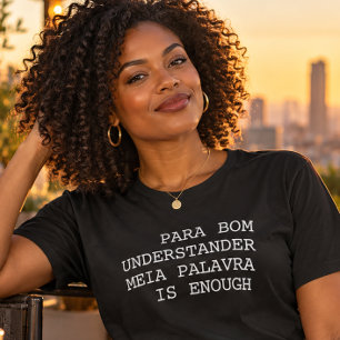 Voor Bom Begrijper Halve Woord Is Voldoende T-shirt