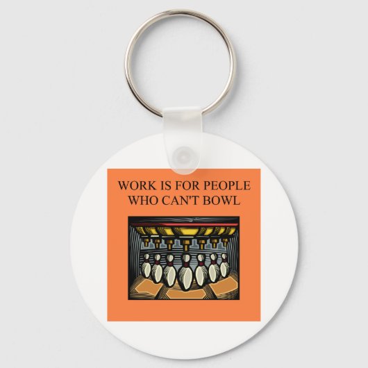 voor bowlingfanatici sleutelhanger (Voorkant)