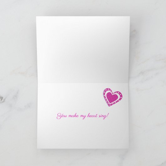 Voor boyvriend Valentijns's hart- en blokkaart Feestdagen Kaart (Binnen)