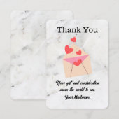 voor Brievenvervoerder Postbus vervoerder Bedankkaart (Voorkant / Achterkant)