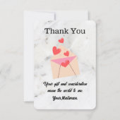 voor Brievenvervoerder Postbus vervoerder Bedankkaart (Voorkant)