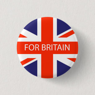 Voor British Badge Ronde Button 3,2 Cm