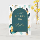 Voor Broeder op Vaderdag. Ventilatorpatroon Kaart (Gele Bloem)