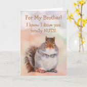 Voor Brother Eekhoorn Verjaardag Kaart (Gele Bloem)