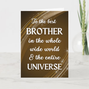 Voor Brother Vaderdag Universe Thema Kaart