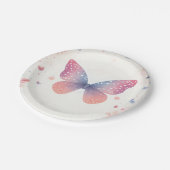 Voor Bug Boho Soft Glow Live Butterfly Baby shower Papieren Bordje (Gekanteld)