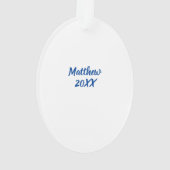 Voor buschauffeur Kerstboom  naam Ornament (achterkant)