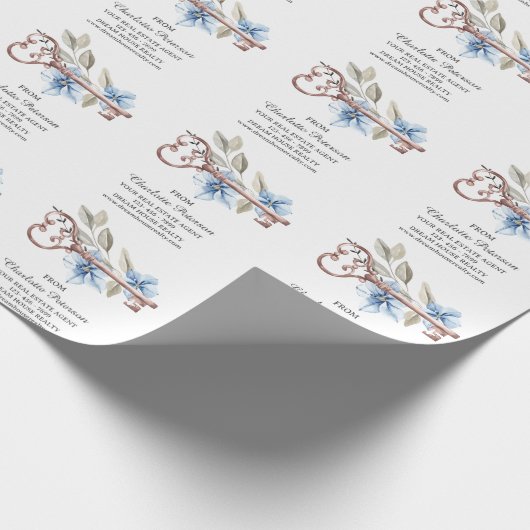 Voor cadeau van vastgoedklant cadeaupapier (Hoek)