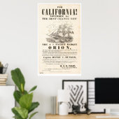 Voor Californië!.. 'Orion'-reclame (1281A) Poster (Thuiskantoor)