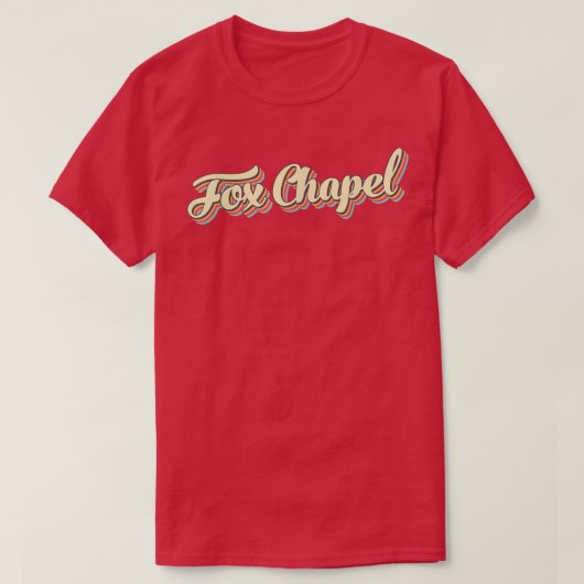 Voor Chapel Tshirt Retro Art Baseball Font 1 (Design voorkant)
