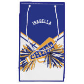 Voor Cheerleaders - White, Blue en Gold Klein Cadeauzakje (Voorkant)