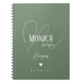 ...voor chef recepten een stijlvol monogram op sal notitieboek (Voorkant)