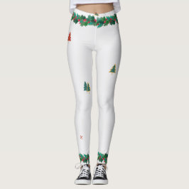 VOOR CHRISTMAS AFDRUKTE HOLLY-Leggings Leggings